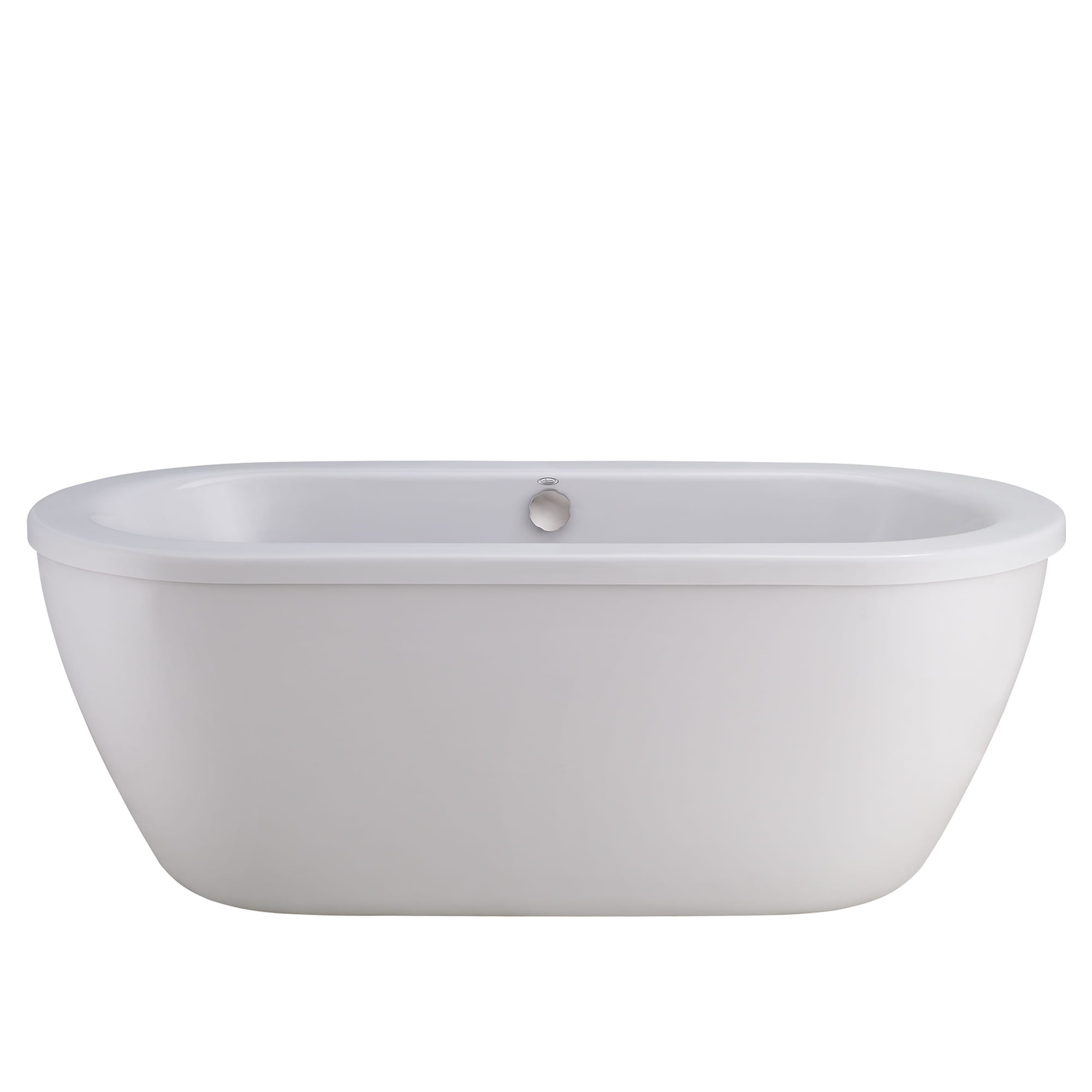 Cadet 66 x 32 Inch Freestanding Bathtub With Polished Chrome Finish Filler and Drain Kit ARCTIC